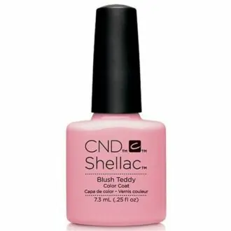 cnd shellac blush teddy