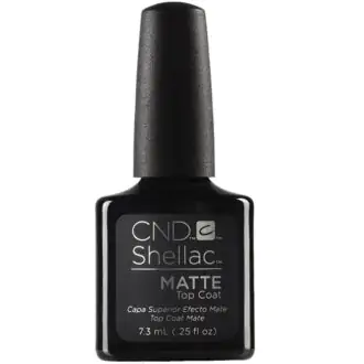 cnd shellac matte top coat