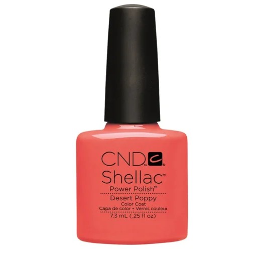 cnd shellac desert poppy